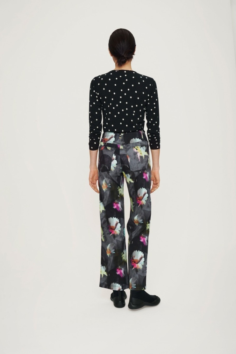 Kvinne BITTE KAI RAND Bluser | Scattered Dot Jersey Bluse Black Scattered Dot