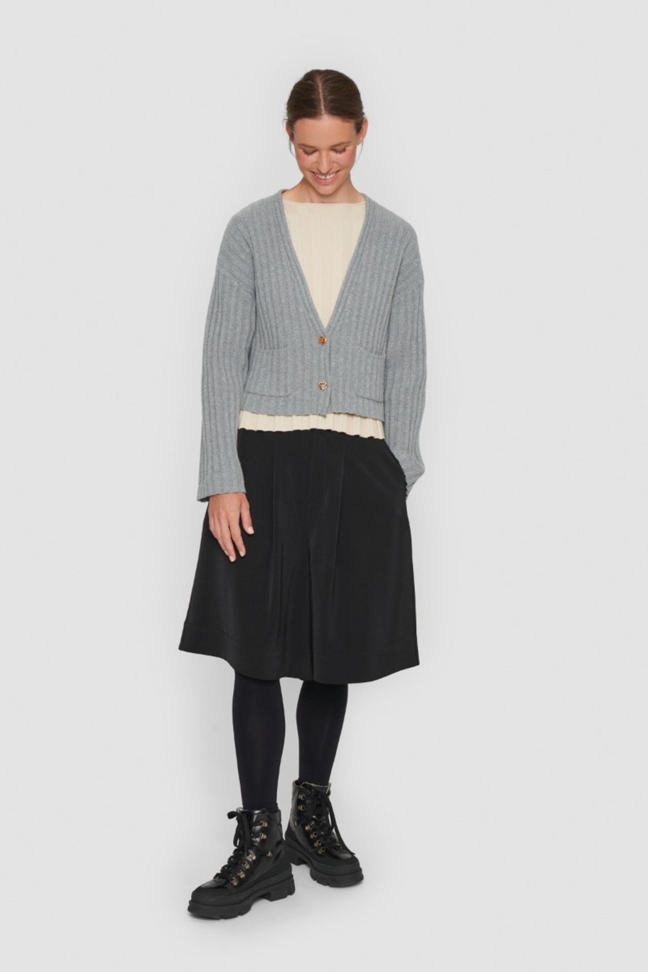 Kvinne BITTE KAI RAND Strikk | Gamine Knit Kort Cardigan