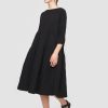 Kvinne BITTE KAI RAND | Eclipse Viscose Fsc Lang Kjole Black