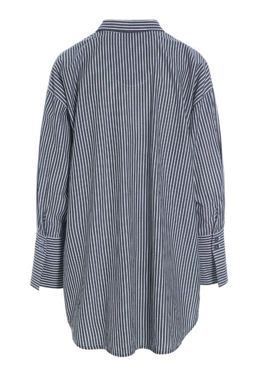 Kvinne BITTE KAI RAND Skjorter | Stripes Skjorte Ivory/Black Stripe