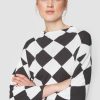 Kvinne BITTE KAI RAND Bluser | Floret Knit Langermet Bluse Big Harlequin